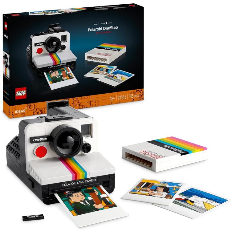Lego - Ideas 21345 Polaroid OneStep SX-70 Camera Vintage Building Kit 516 Pcs