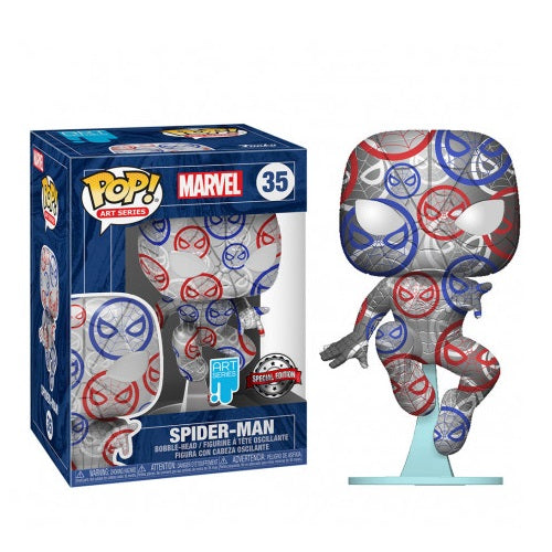 Funko Pop Art Series Marvel 35 Spiderman Special Edition Hard Case Gitd