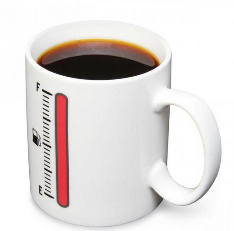 Magic Ceramic Mug Temperature Level Full Cold Hot Breakfast Offices