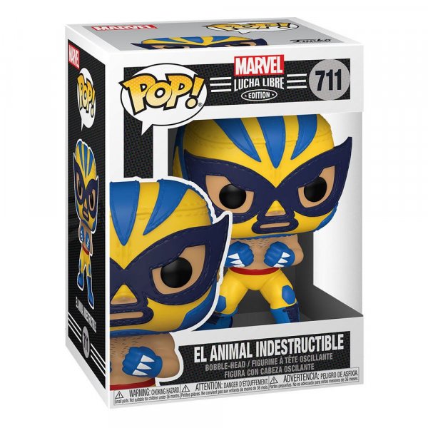 Funko Pop Marvel Lucha Libre 711 El Animal Indestructible Wolverine Figure New