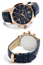 Maserati Epoca R8871618007 – Men's Quartz Watch 42mm Rose Gold and Blue Strap