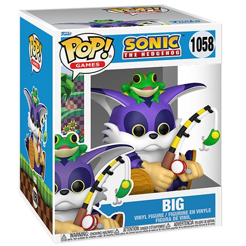 Funko Pop! Games Sonic The Hedgehog (1058) Big Vinyl Figure 9Cm Figurine