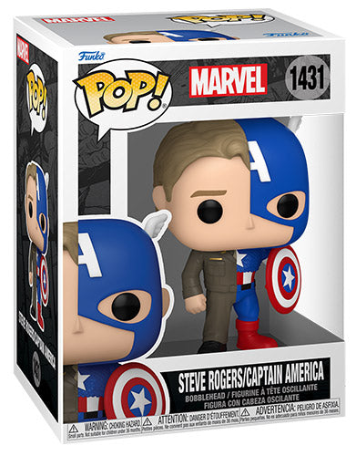 Funko Pop! Marvel Split - (1431) Steve Rogers / Captain America 9cm Figure