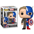 Funko Pop! Marvel Split - (1431) Steve Rogers / Captain America 9cm Figure