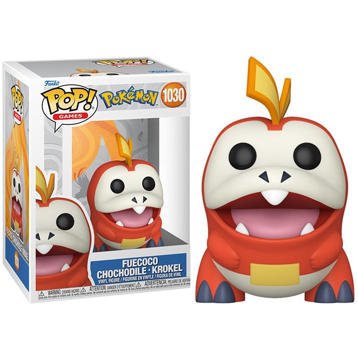 Funko Pop! Games Pokémon (1030) Fuecoco Chochodile - Krokel Vinyl Figure 9cm