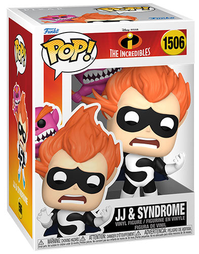 Funko Pop! Disney Pixar The Incredibles 20th - (1506) JJ and Syndrome Figure 9cm