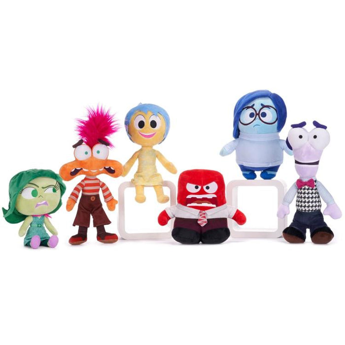 Disney Plush (Inside Out 2) Complete Assortment 6 Characters With Anxiety 25Cm
