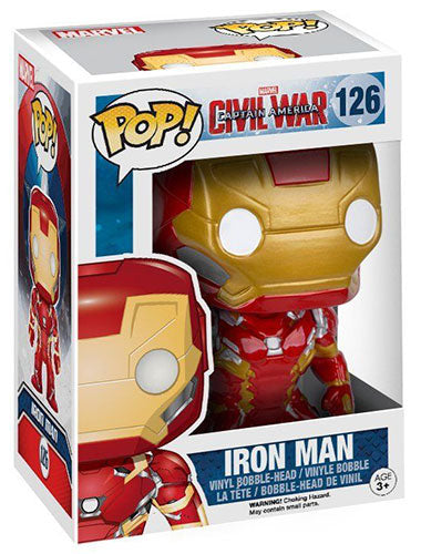 Funko Pop! Marvel Captain America Civil War - (126) Iron-Man Figure Iron Man9Cm