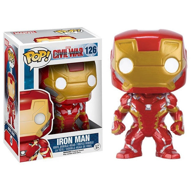Funko Pop! Marvel Captain America Civil War - (126) Iron-Man Figure Iron Man9Cm