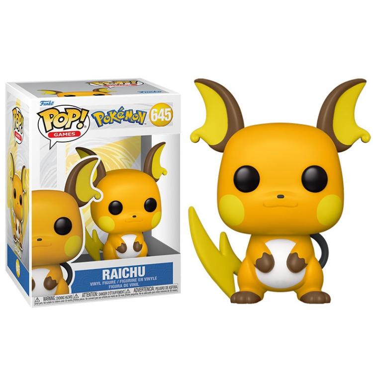 Funko Pop! Games Pokémon - (645) Raichu Figure Pikachu Evo Electro Vinyl 9Cm