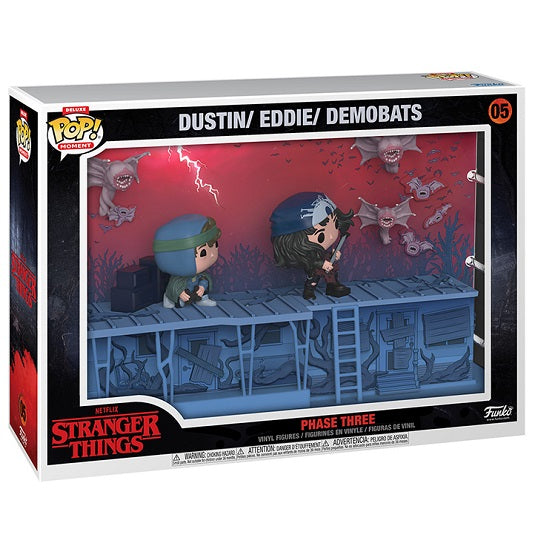 Funko Pop! Moments Stranger Things Phase Three (05) Dustin/Eddie/Demobat Figure