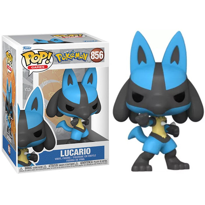 Funko Pop! Games Pokemon - (856) Lucario Figure Lucarite Vinyl 9cm In Stock