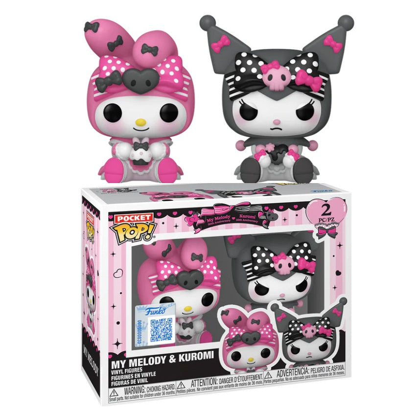 Funko Pop! Pocket! 2 Pack My Melody - Kuromi Vinyl Figure 4Cm Keychain