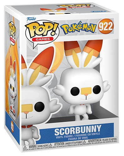 Funko Pop! Games Pokémon (922) - Scorbunny Vinyl Figure 9cm Fire Raboot (EMEA)