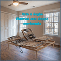 Motorized slatted bed base in beech wood with remote control - Superior Bed Base