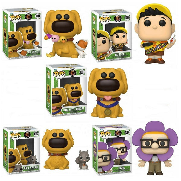 Funko Pop Disney Pixar Dugs Day Bundle 5pc 1092-1093-1094-1095-1096 Vinyl Figure
