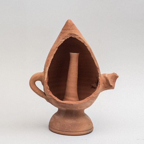 "Bummulo Malandrino" Ceramic Sicilian Jug - Blue with Lemons and Orange Blossoms