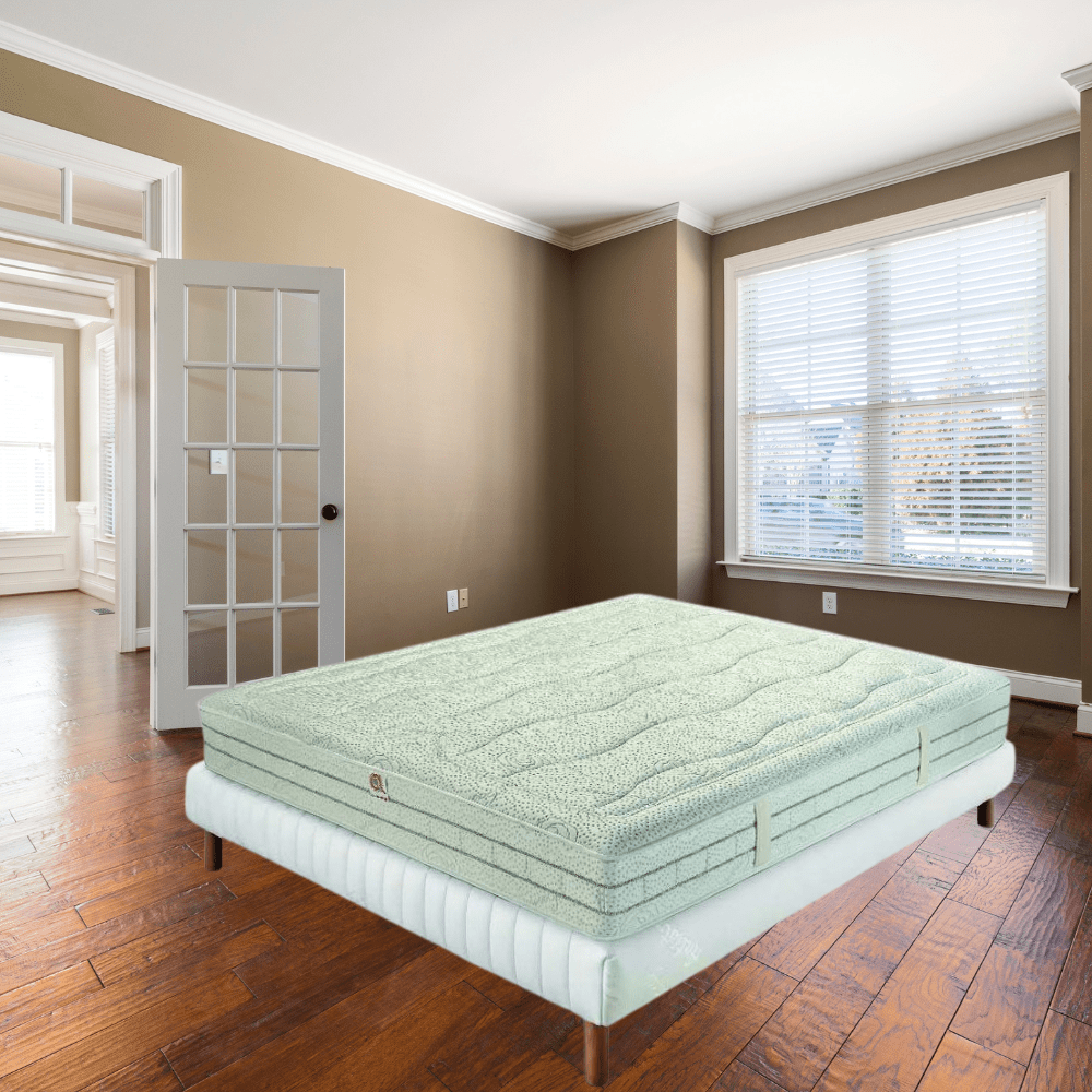 Semi-Rigid Pocket Sprung and Memory Foam Mattress H28 cm Summer and Winter Sides - SATURNO