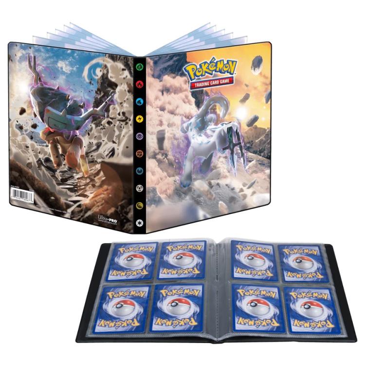 Pokemon Album 4 Tasche Scarlatto E Violetto Ting-Lu Chien-Pao 80 Card Portfolio
