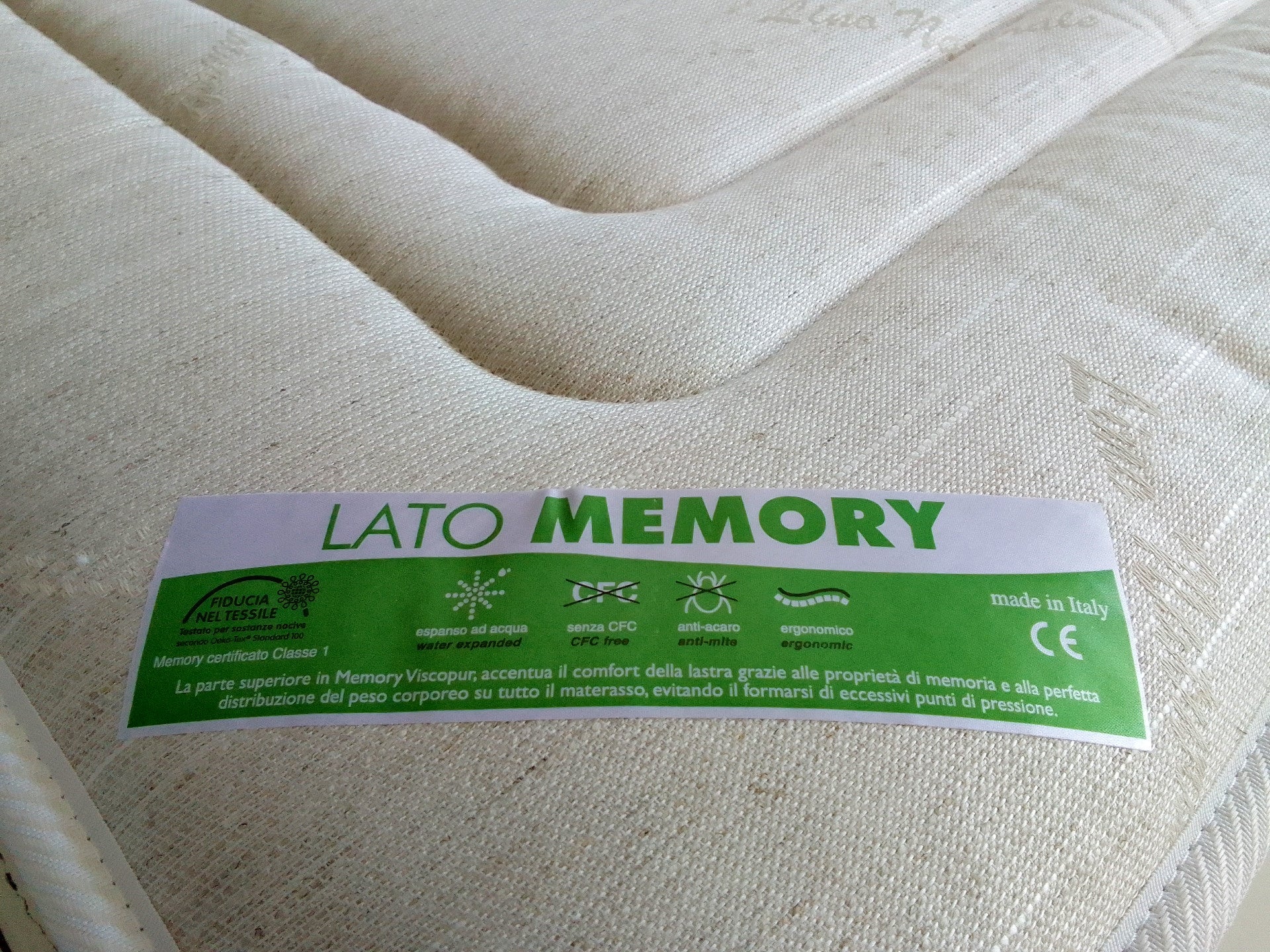 H24 Orthopedic Multiwave Soy Memory Mattress with LINEN and 3D Fabric - SOYA MEMORY