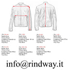 Men's Slim Fit Brown Genuine Leather Biker Jacket Front Stitching Rindway