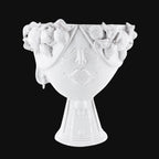 Testa Zahira con Limoni h 30 cm - Donna, White Line | Ceramica Caltagirone