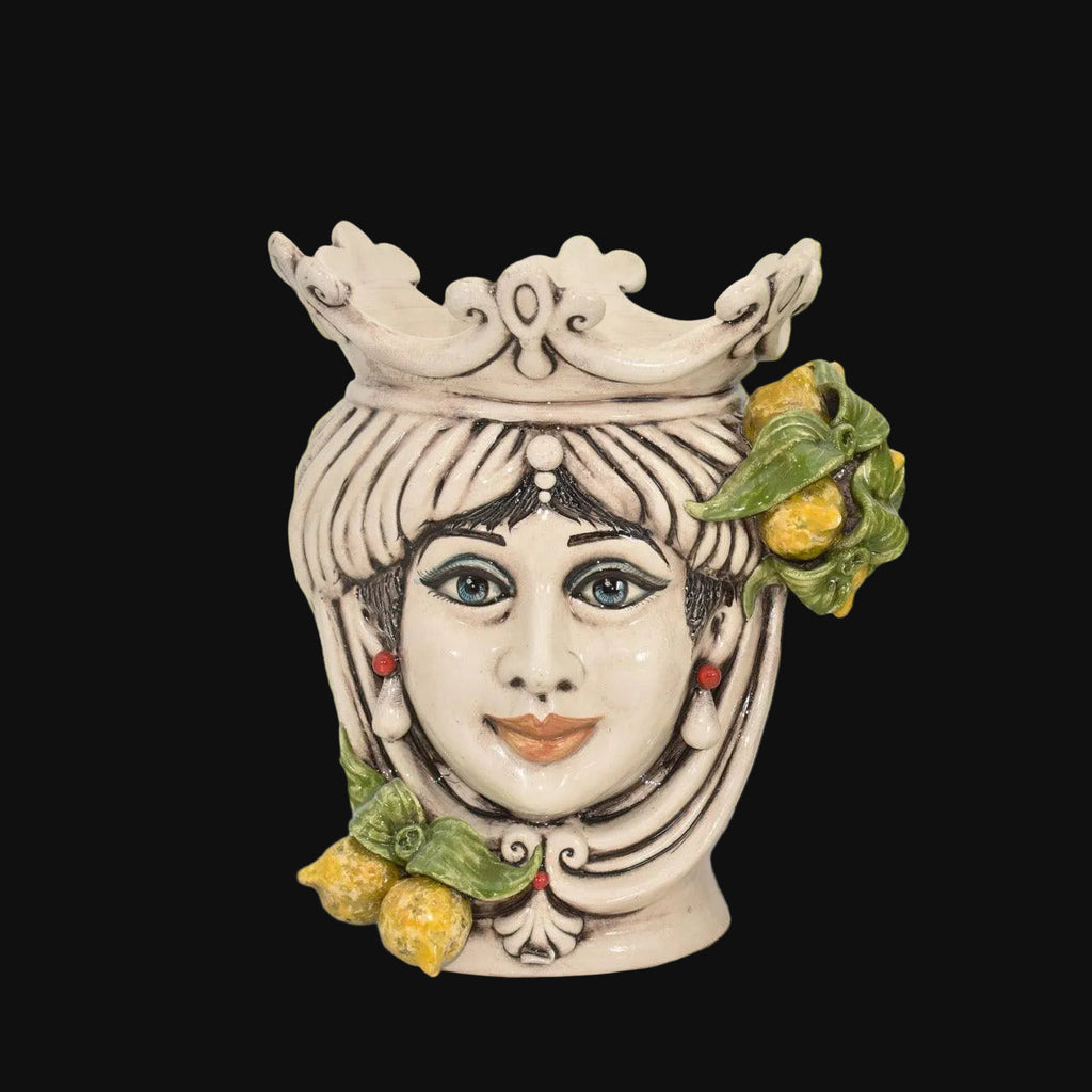 Head h 25 with yellow Sicilian lemons in mother-of-pearl female