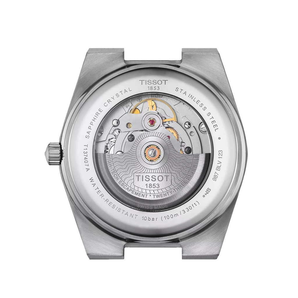 Tissot PRX Powermatic 80 T137.407.11.041.00 – Orologio automatico blu 40 mm, cassa acciaio, fondello a vista, vetro zaffiro