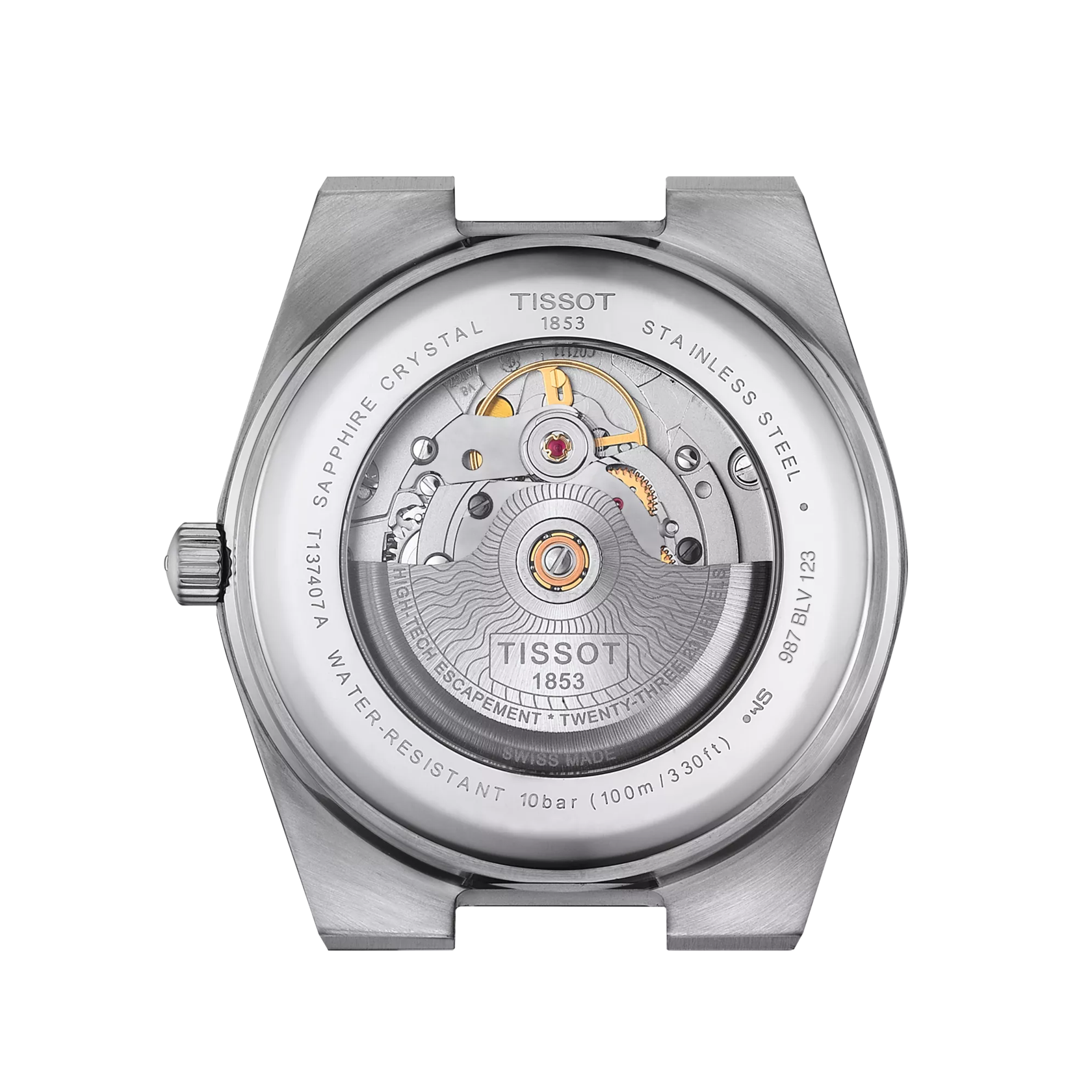 Tissot PRX Powermatic 80 T137.407.11.041.00 – Orologio automatico blu 40 mm, cassa acciaio, fondello a vista, vetro zaffiro