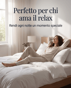Topper correggi materasso termoregolatore in piuma oca 20% Piumino 80% Piumetta 600 GR/MQ 160x200 cm