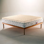 Topper, correttore memory foam per materasso con tessuto sfoderabile e lavabile, alto 7 Cm