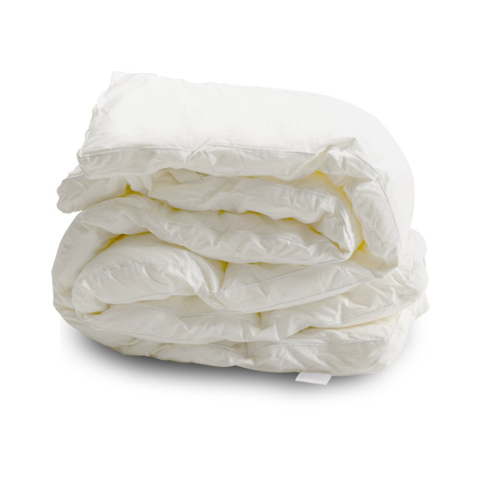 Topper correggi materasso termoregolatore in piuma oca 20% Piumino 80% Piumetta 600 GR/MQ 160x200 cm