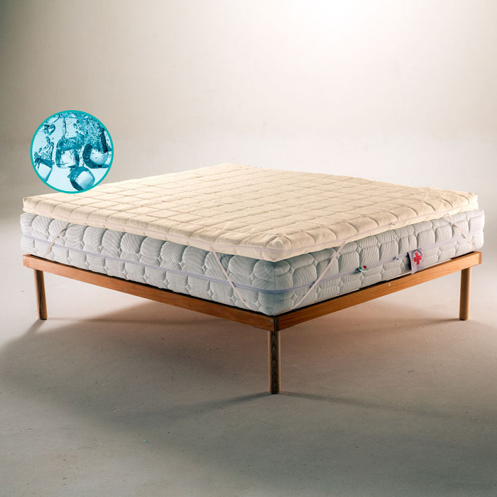 5 cm high removable Bamboo fabric topper mattress corrector in fresh Polargel