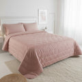 Double Quilted Bedspread LINEA AREA - 100% Cotton Handcrafted Made in Italy