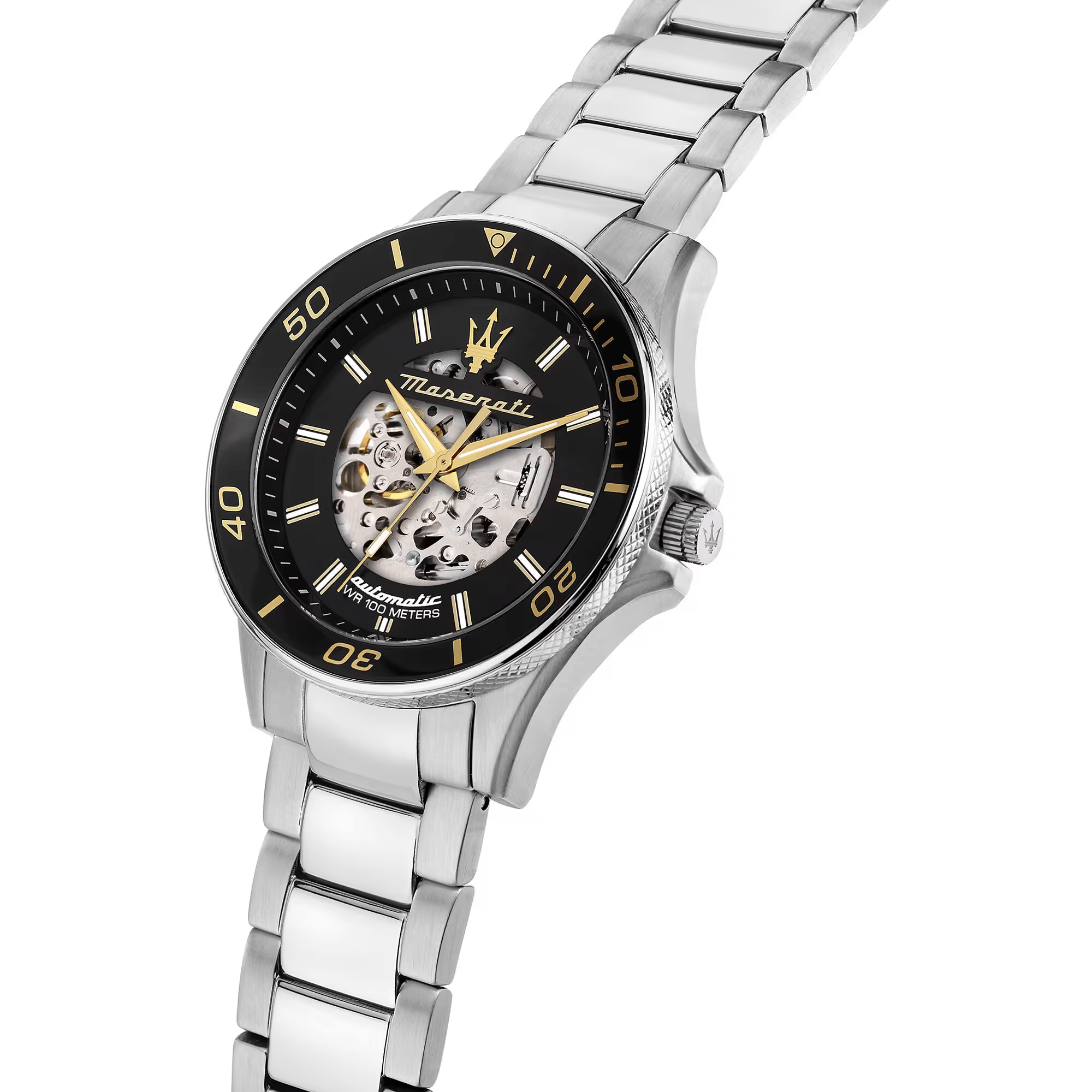 Maserati R88 Skeleton Steel Watch – Sporty elegance and precision