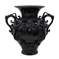 Vaso anfora h 40 c/greca rilievo black line - Ceramica di Caltagirone Sofia Ceramiche di Caltagirone Sofia