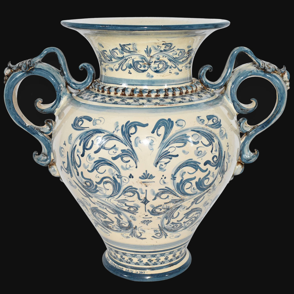 Vaso Anfora H 40 Mono Blu - Ceramiche di Caltagirone Sofia Ceramiche di Caltagirone Sofia