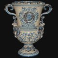 Vaso aquila h 35/50 plastico Sofia mono blu Ceramiche di Caltagirone Sofia