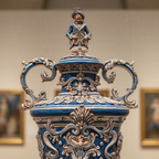 Vaso Monumentale Blu 95 cm in serie limitata mono blu - Ceramiche Sofia Caltagirone Ceramiche di Caltagirone Sofia