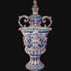 Vaso Monumentale Blu 95 cm in serie limitata mono blu - Ceramiche Sofia Caltagirone Ceramiche di Caltagirone Sofia