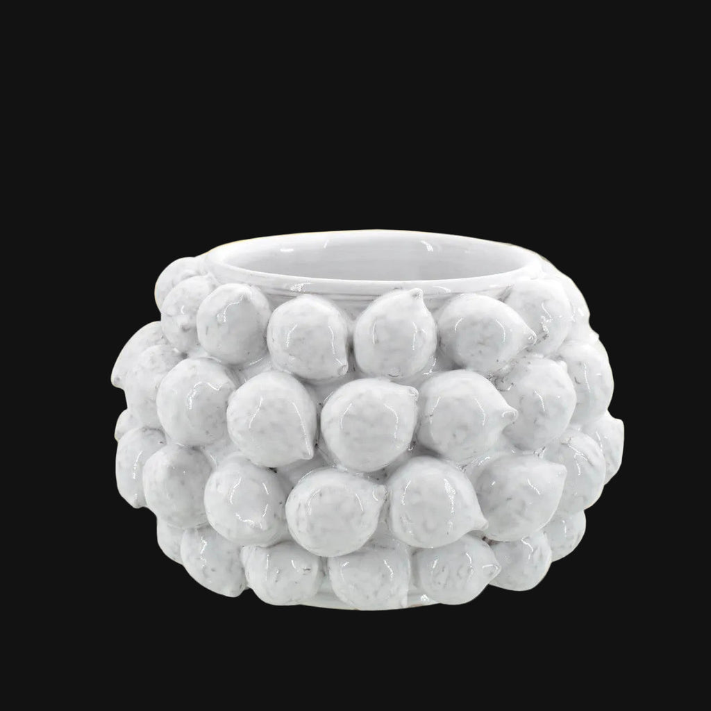 Vaso con Limoni in Ceramica di Caltagirone — Linea Decorativa
