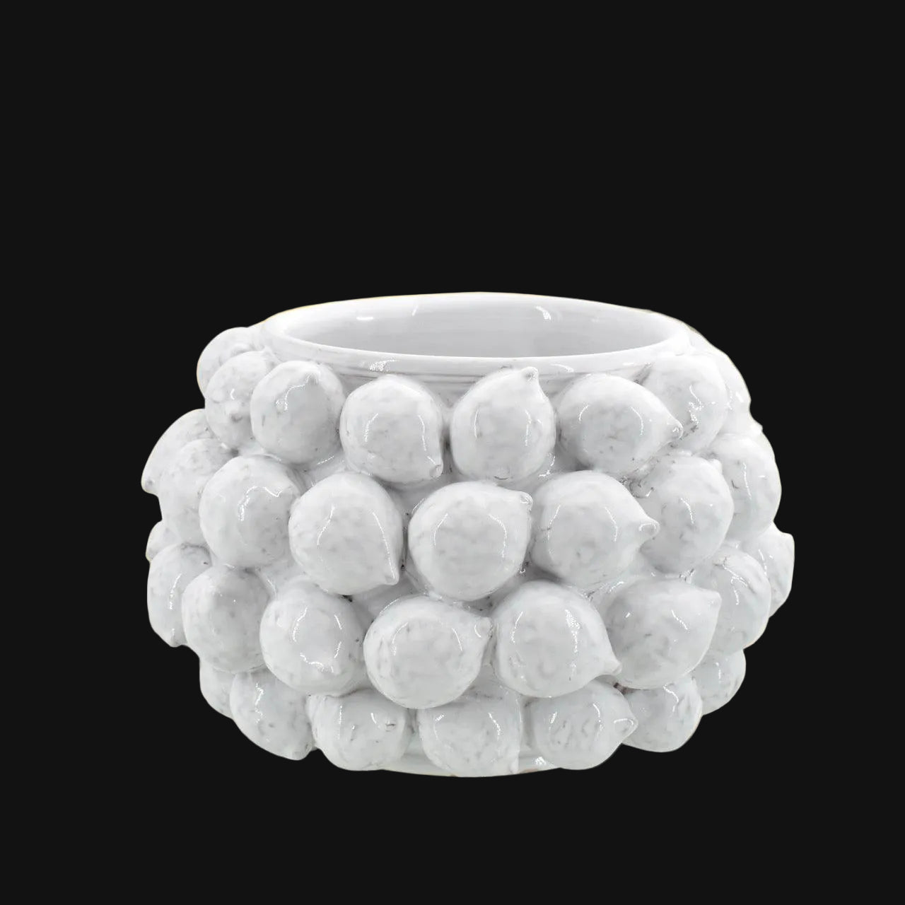 Vaso con Limoni in Ceramica di Caltagirone — Linea Decorativa