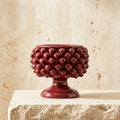Vaso Mezza Pigna in Ceramica di Caltagirone — Bordeaux