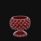 Vaso Mezza Pigna in Ceramica di Caltagirone — Bordeaux