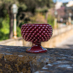Vaso Mezza Pigna in Ceramica di Caltagirone — Bordeaux