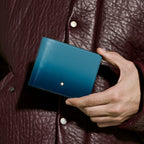 Montblanc Meisterstück Smoked Blue Gradient 6-Compartment Wallet 199266