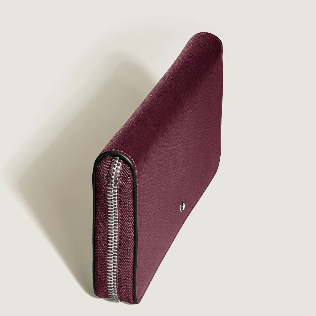 Montblanc 12-compartment full-zip wallet Sartorial Cassis 199372