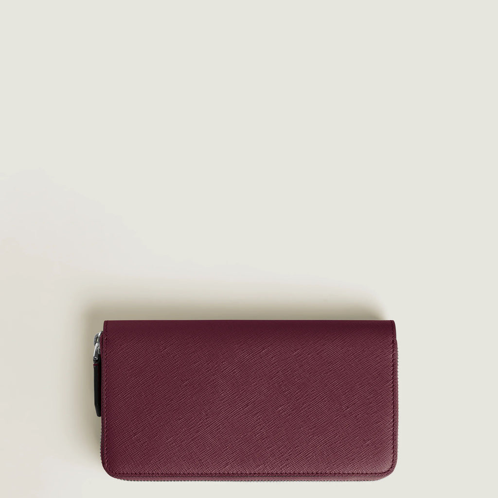 Montblanc 12-compartment full-zip wallet Sartorial Cassis 199372
