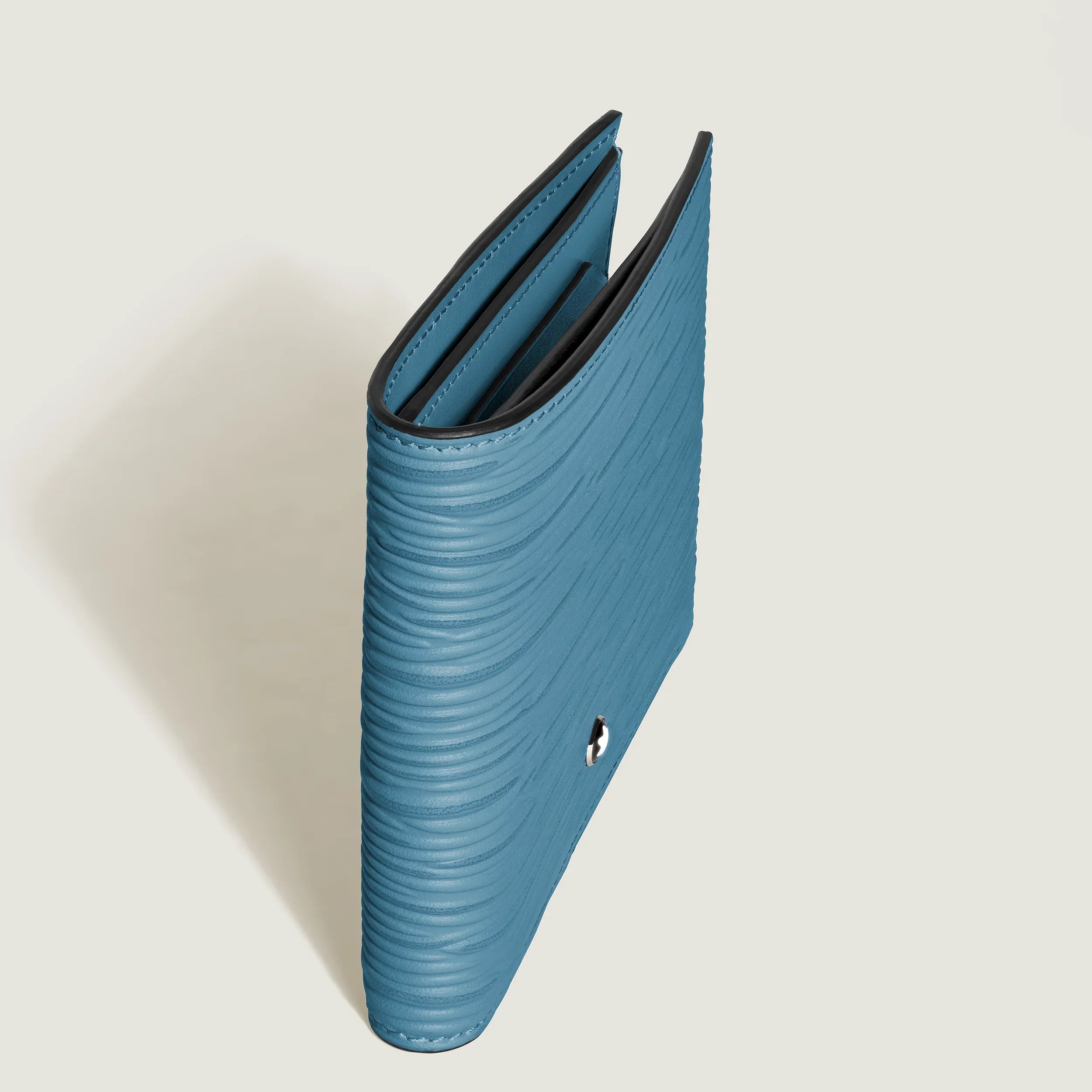 Montblanc 8-compartment 4810 Smoked Blue Wallet 199343