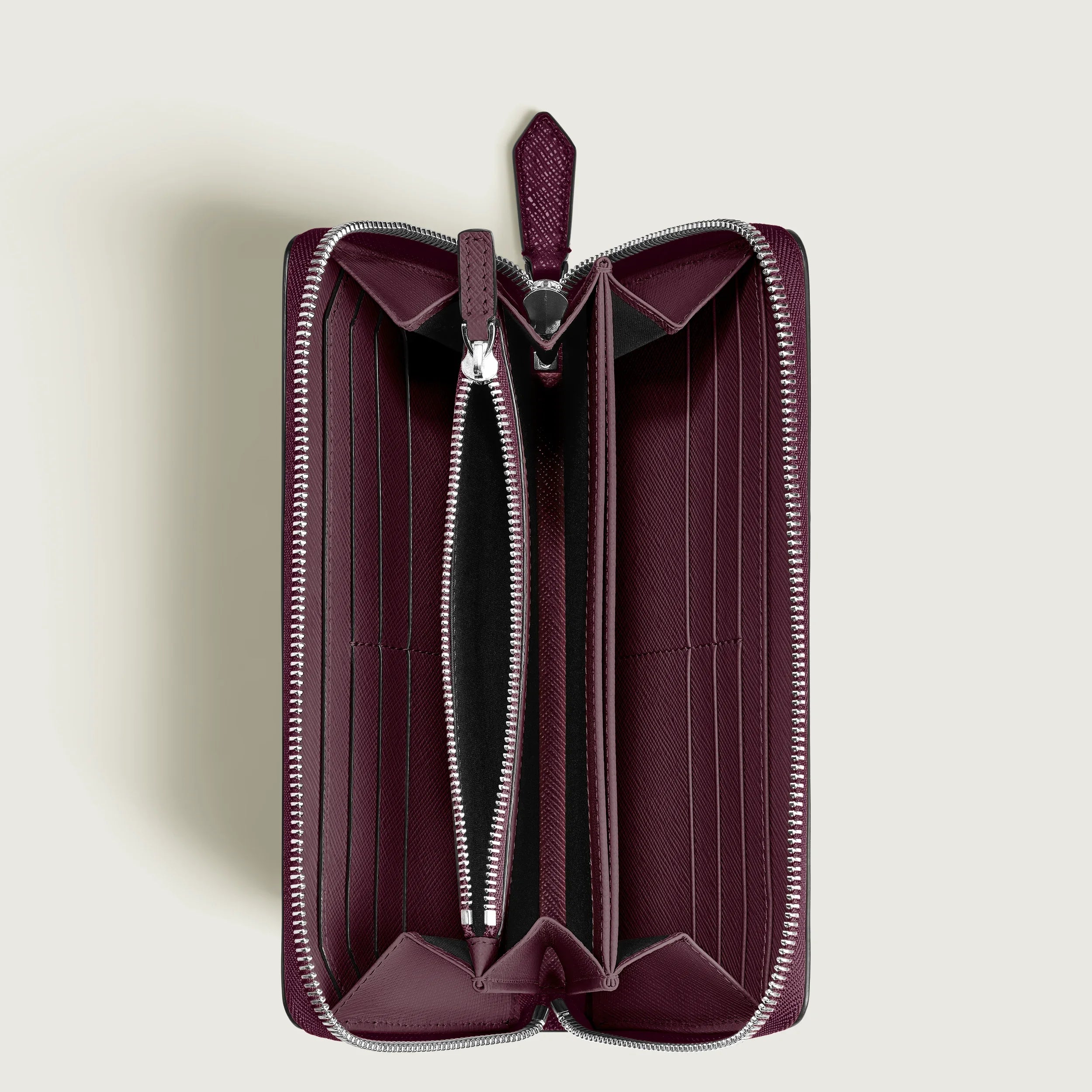 Montblanc 12-compartment full-zip wallet Sartorial Cassis 199372